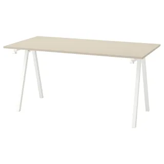 Escritorio Ikea Trotten Beige/Blanco