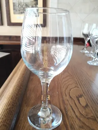 Copas de cristal transparentes