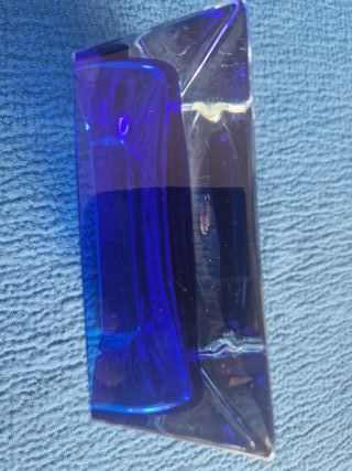 Posacenere Vetro Sommerso Murano Blu