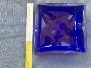 Posacenere Vetro Sommerso Murano Blu