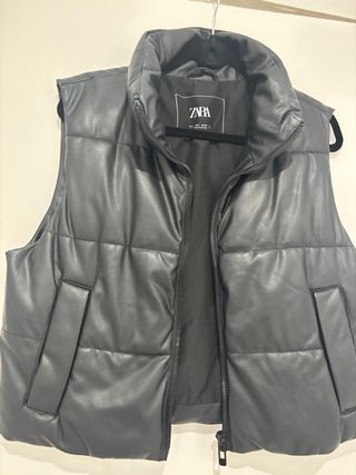 Chaleco acolchado Zara negro