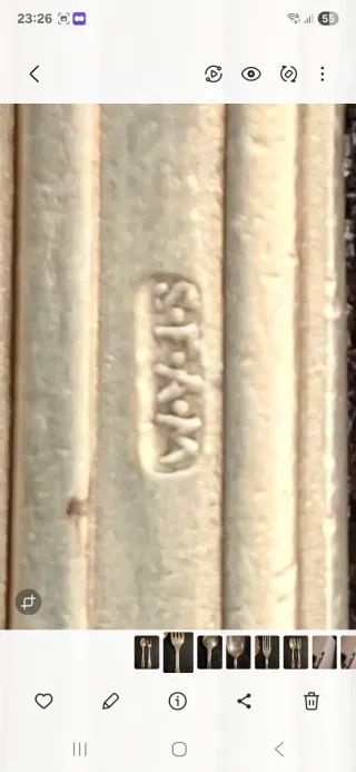 SFAM Tenedor y Cuchara Franceses 1894