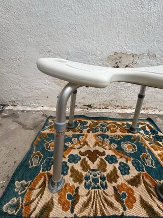 Taburete Mobiclinic Baño Blanco