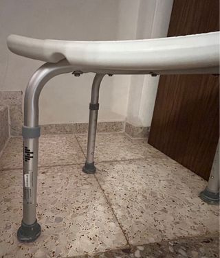 Taburete Mobiclinic Baño Blanco