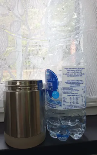 Thermos portavivande metallo e plastica
