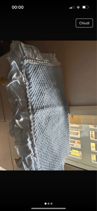 Copertina neonato azzurra