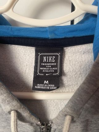 Sudadera Nike Gris con Cremallera