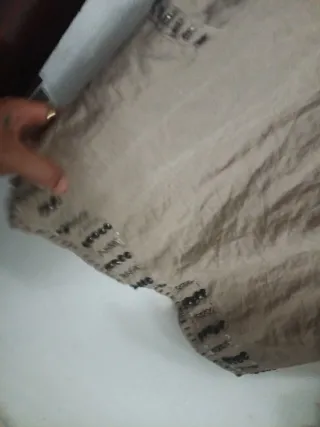 Vestido marrón con adornos M