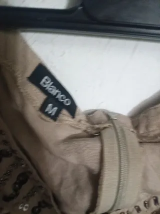 Vestido marrón con adornos M