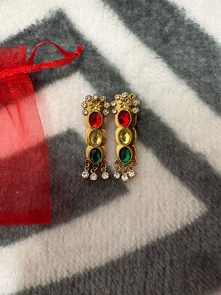 Pendientes Semáforo Oro Golfi