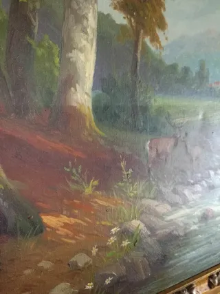 Cuadro grande paisaje naturaleza