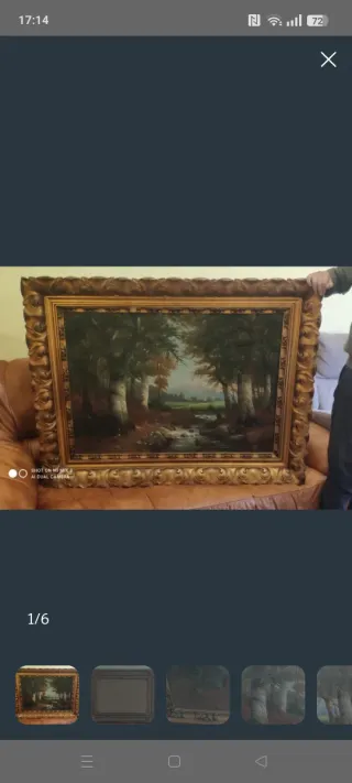 Cuadro grande paisaje naturaleza