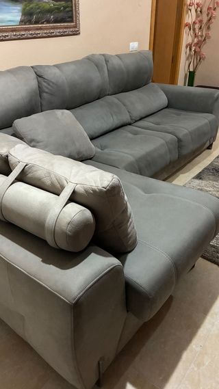 Sofá Chaise Longue Gris