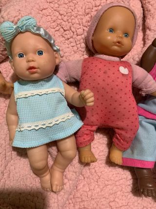 Lote de 4 muñecos bebé