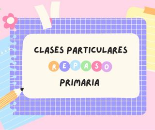 Profesora repaso primaria