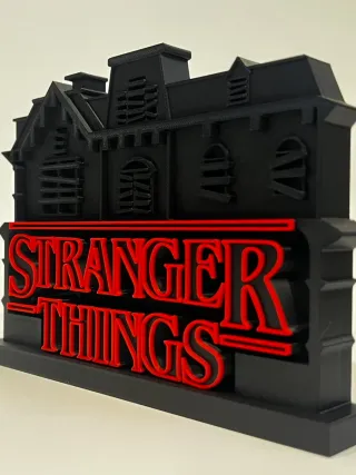 Stranger Things Decoración Casa Negra Roja