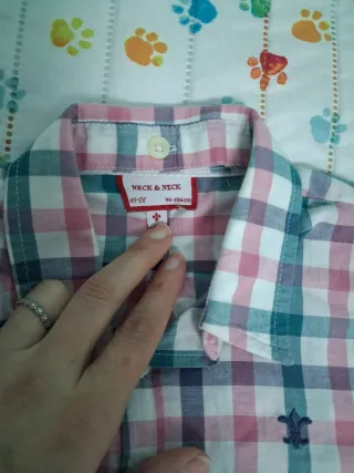 Camisa cuadros 4-5 años