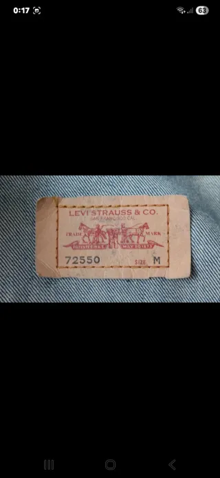 Chaqueta vaquera Levi's Trucker Vintage, Nueva!