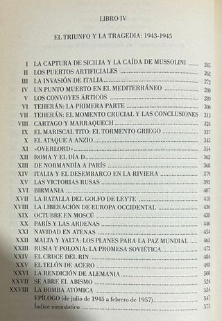 La Segunda Guerra Mundial. Winston S. Churchill.