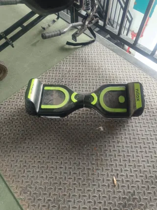 Hoverboard Nilox Negro y Verde con silla