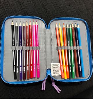 Estuche escolar Stitch Hawaii Disney Safta 37 piez