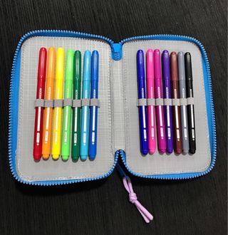 Estuche escolar Stitch Hawaii Disney Safta 37 piez