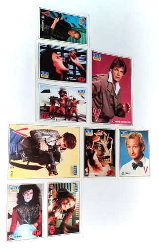 LOTE SERIE V PEGATINAS ADHESIVOS TELE INDISCRETA