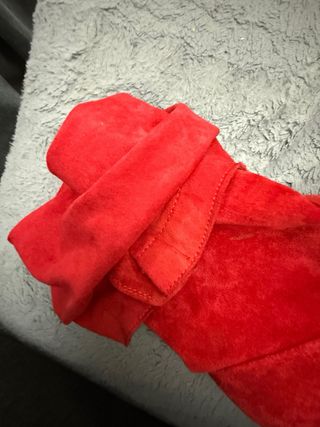 Botas altas tacón rojas