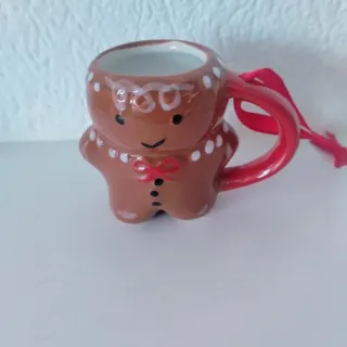 Tazzina omino zenzero decorata