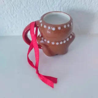 Tazzina omino zenzero decorata