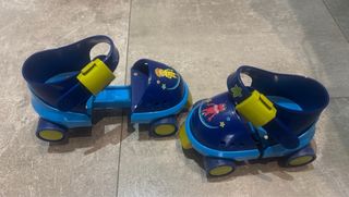 Patines Ajustables Infantiles Azul y Verde