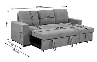 Sofá Cama Luke 230cm – Diseño Moderno y Funcional