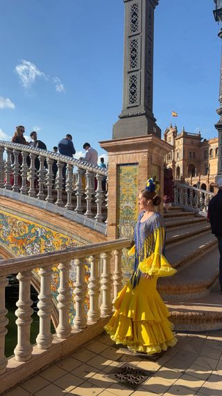 Vestido Flamenca Amarillo