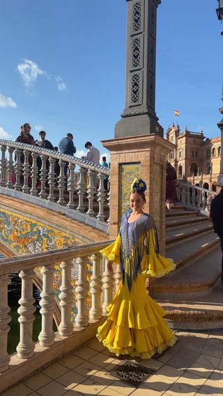 Vestido Flamenca Amarillo