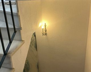 Aplique de pared dorado estilo clásico