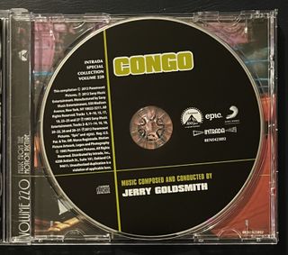 CD Congo Jerry Goldsmith CD - Intrada extended