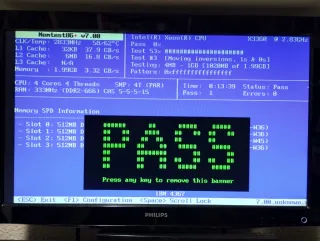 4x 512MB DDR2 PC2-5300E ECC Unbuffered RAM