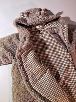 Tuta neonato orsetto con cappuccio