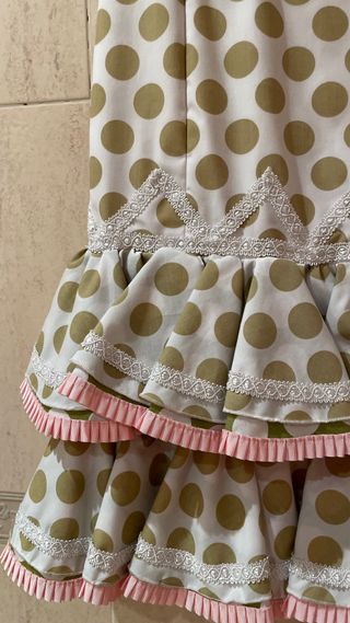 Falda flamenca lunares dorados