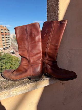 Botas camperas piel becerro