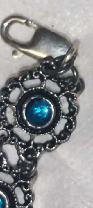 Pulsera Plata 925 con piedras verdes