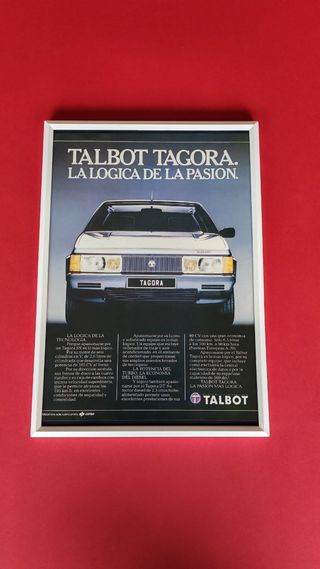 Talbot Tagora Cartel Publicidad