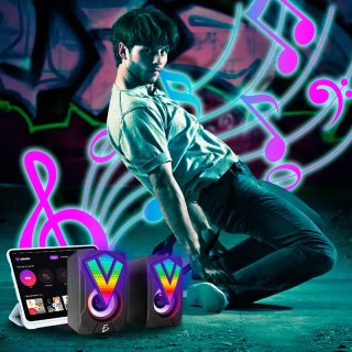 Altavoces Gaming con Luz LED RGB. Nuevos