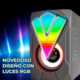 Altavoces Gaming con Luz LED RGB. Nuevos