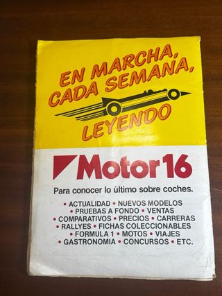 Colección de Cromos Coches Motor 16 año 1986