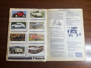 Colección de Cromos Coches Motor 16 año 1986