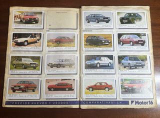 Colección de Cromos Coches Motor 16 año 1986