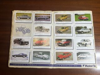Colección de Cromos Coches Motor 16 año 1986