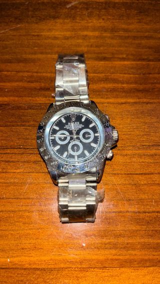 Reloj Rolex Daytona Negro Plata