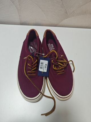 Zapatillas Polo Ralph Lauren Lona Burdeos